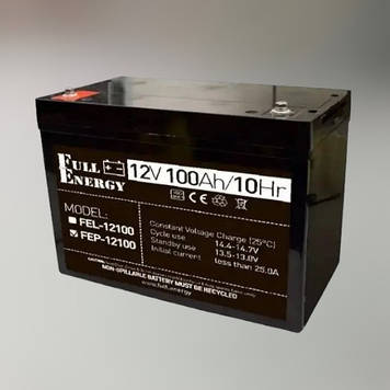 Акумуляторна батарея Full Energy FEP-12100, 12V 100Ah, AGM акумулятор для ДБЖ