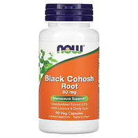 Now Foods, Black Cohosh Root (90 капс.), поддержка при менопаузе