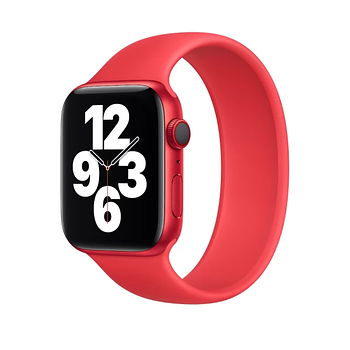 Силіконовий монобраслет для Apple Watch 42/44/45/49 mm 170 mm Червоний