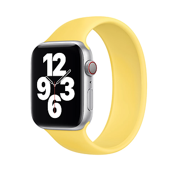 Силіконовий монобраслет для Apple Watch 38/40/41 mm 150 mm Жовтий