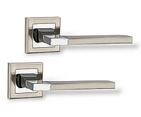 Ручки дверные для входных/межкомнатных дверей Punto TECH SN/CP матовый никель/хром