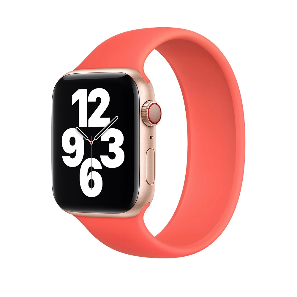 Силіконовий монобраслет для Apple Watch 38/40/41 mm 150 mm Помаранчевий