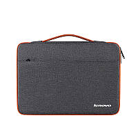 Сумка для ноутбука или документов 15,6" Lenovo Леново Серая с оранжевым ( код: IBN039SJ4 )
