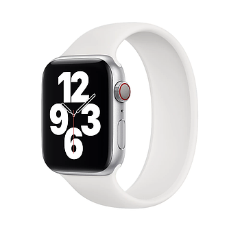 Силіконовий монобраслет для Apple Watch 38/40/41 mm 160 mm Білий