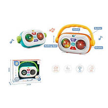 KM503-12 Радіобатарейки музика світло.2 кольори коробка 21*6*16