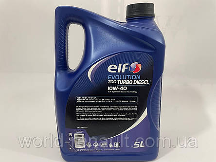 Моторна олива ELF Evolution 700 Turbo Diesel 10W-40 (5 л.) / 214121, фото 2