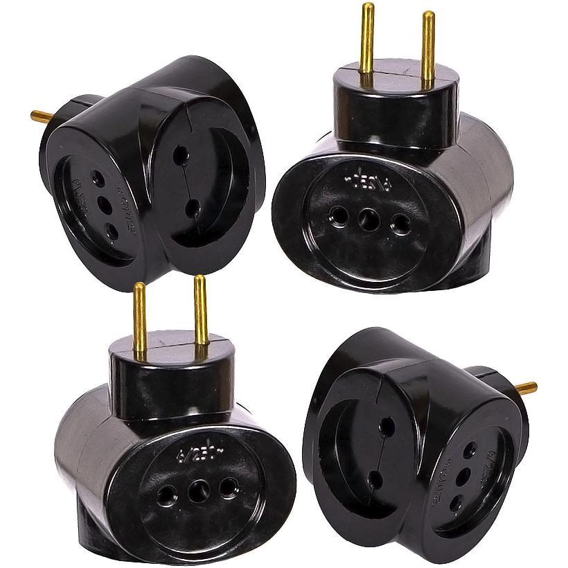 Електричний трійник чорний "Tuna" 913 KNZ