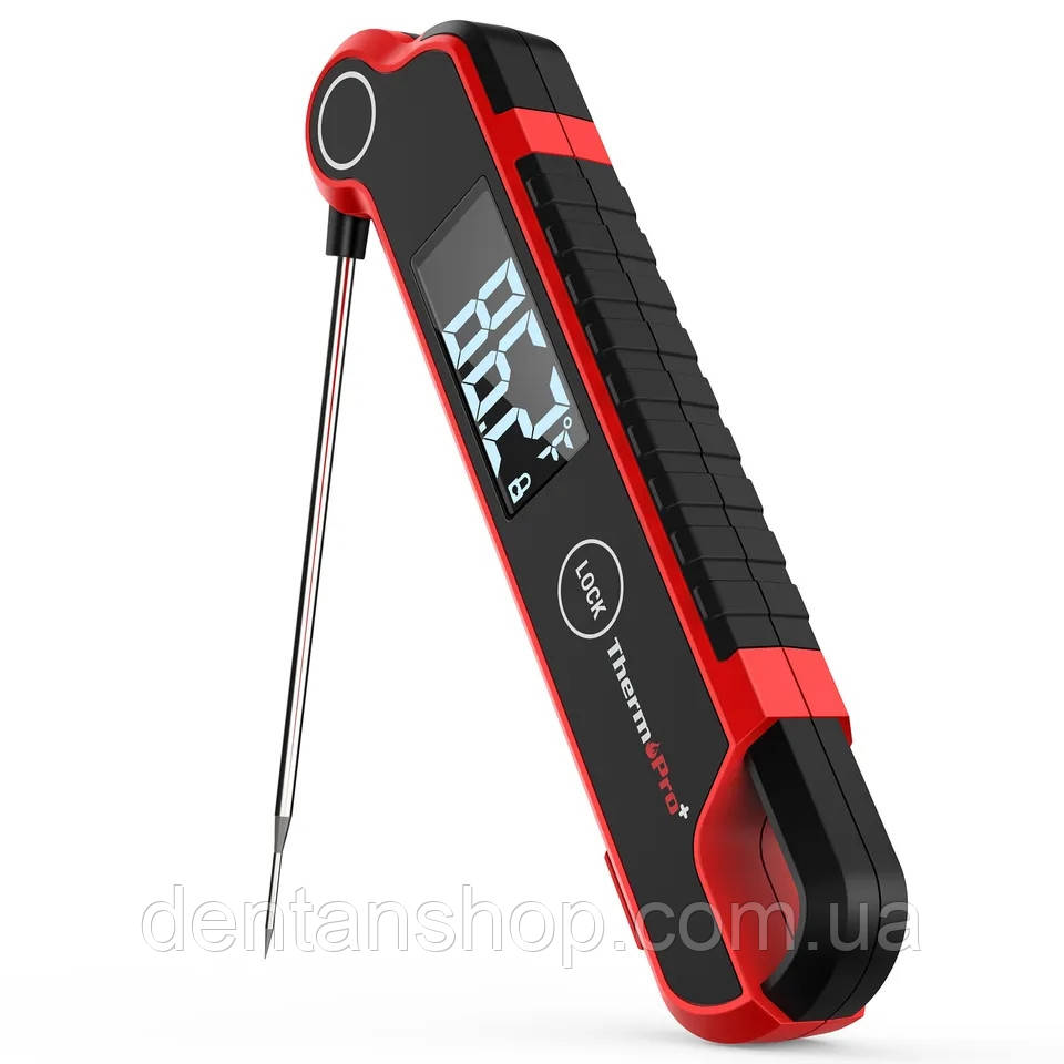 Цифровий термометр складаний для м'яса, молока, овочів тощо ThermoPro TP620 (-50 °C... 300 °C) IP65 з магнітом, фото 1