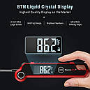 Цифровий термометр складаний для м'яса, молока, овочів тощо ThermoPro TP620 (-50 °C... 300 °C) IP65 з магнітом, фото 2