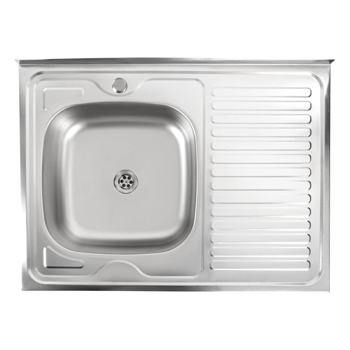 Кухонна мийка Platinum 8060 L Satin 0,5 мм