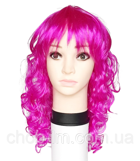 Перука кучерявий фіолетовий (55 см)
