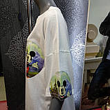 Жіноча біла футболка оверсайз Мікі, фото 3