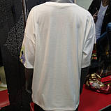 Жіноча біла футболка оверсайз Мікі, фото 5