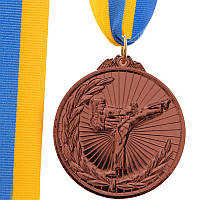 Медаль спортивная с лентой Каратэ C-7016 Бронзовый (33508367)