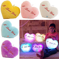 Светящаяся LED подушка "I love you"