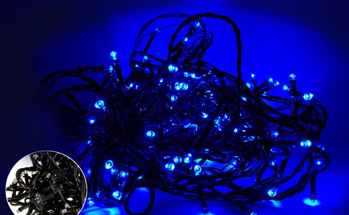 ГІРЛЯНДА LED 500 BLUE (BLACK)