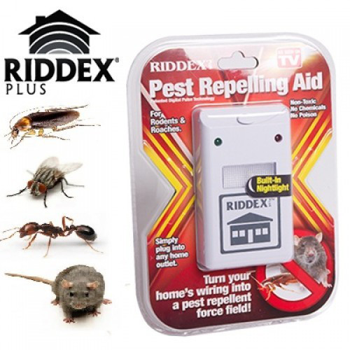 Ультразвуковий відлякувач гризунів комарів RIDDEX Pest Repelling Aid