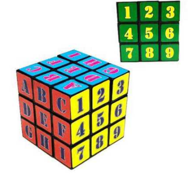 ОПТ/ДРОП!! Кубик-Рубик с буквами и цифрами - фото 1 - id-p1883422679