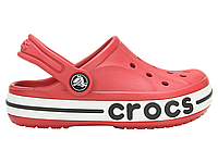 Детские шлепанцы Кроксы Crocs Bayaband Kids Pepper Красные