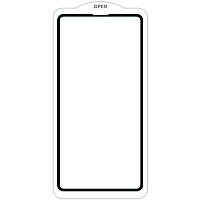 Закаленное защитное стекло SKLO 5D 9H Full Glue для Apple iPhone 13 mini (5.4") (тех.пак) Черный / Белая подложка