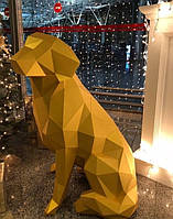 PaperKhan Конструктор из картона пес собака большая оригами papercraft 3D фигура развивающий набор антистресс