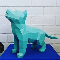 PaperKhan Набор для творчества пес собака оригами papercraft 3D фигура развивающий набор антистресс