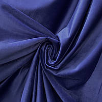 Бархатная ткань на метраж 3м синий (915-24)