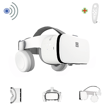 Окуляри віртуальної реальності BOBO 3D VR Z6 для ПК та смартфонів з пультом White