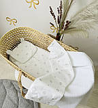 Набір в коляску (ковдра , простирадло, подушка), набір для новонародженого Angelok-child, фото 3