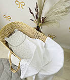 Набір в коляску (ковдра , простирадло, подушка), набір для новонародженого Angelok-child, фото 2