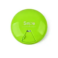 Карманная таблетница органайзер для таблеток Smile 1 неделя 7 ячеек Салатовый