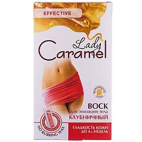 Віск Caramel для депіляції тіла Полуничний 16 шт (4823015920189)