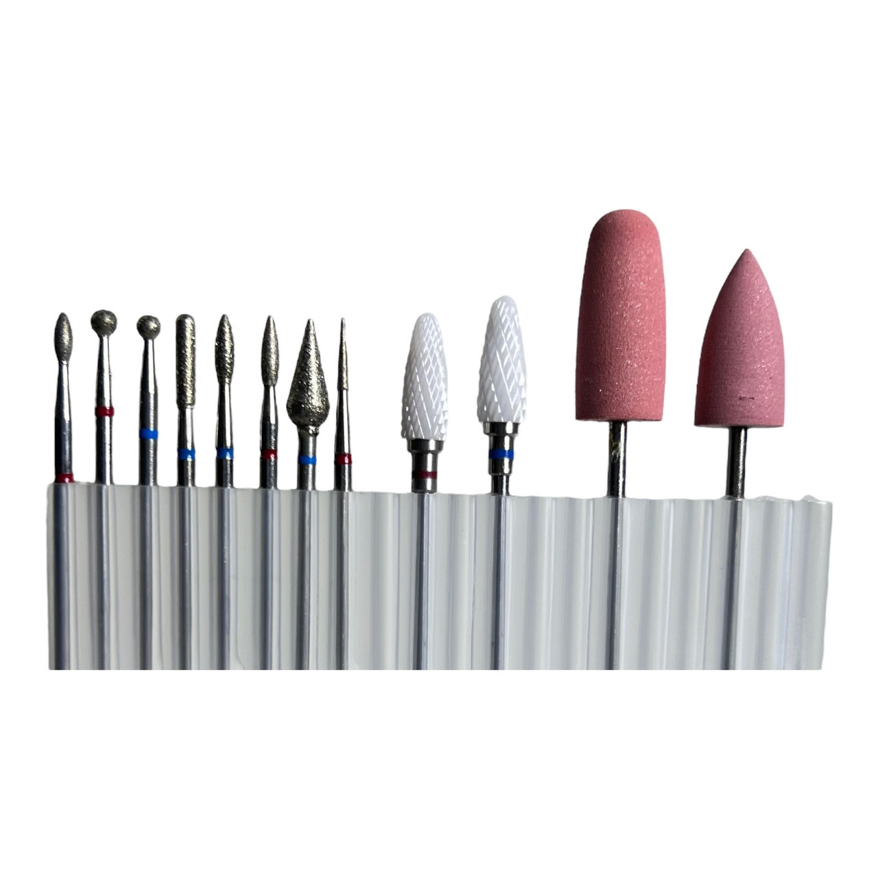 Фрези 12шт для апаратного манікюру універсальні набір