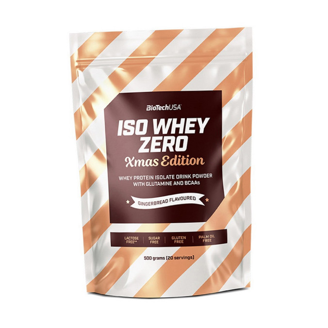 Сироватковий ізолят BioTech Iso Whey Zero Xmas Edition 500г, фото 1
