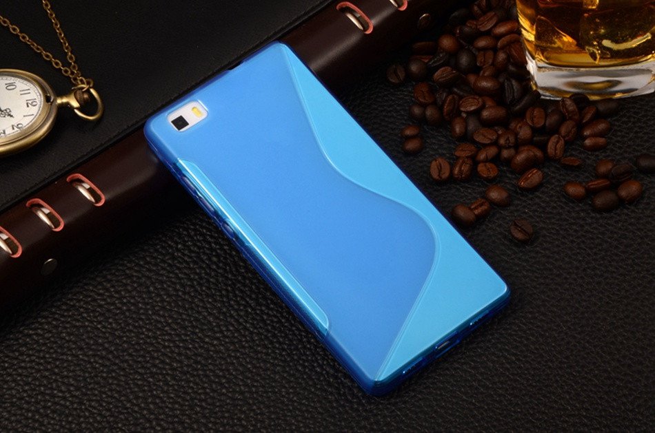 Силіконовий чохол Duotone для Huawei P8 блакитний