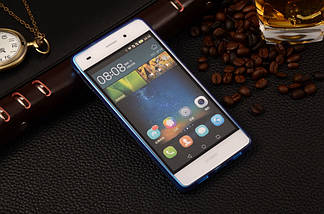 Силіконовий чохол Duotone для Huawei P8 блакитний, фото 2