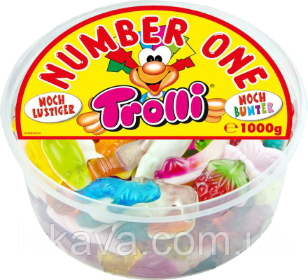 Желейні цукерки Trolli Number One , 1000 гр