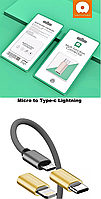 Мережевий перехідник WUW R70 Micro-USB_Lightning