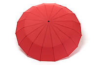 Красный автоматический зонт на 16 спиц