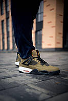 Jordan Retro 4 Khaki Black White