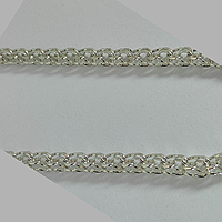 Серебряная цепочка Бисмарк длина 50см вес 20грамм - цепочка ручное плетение серебро 925 проба