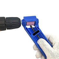 Портативна стругачка для свердел 2,0-12,5 мм корундовий шліфувальний круг — BLUE