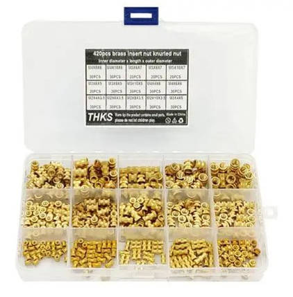 Гайки закладні латунні, 420 шт., фото 1