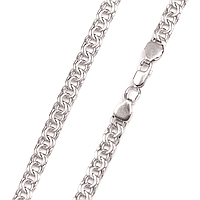 Серебряная цепочка "Бисмарк" - цепочка ручное плетение серебро 925 проба