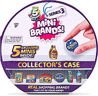 Мини бренды кейс коллекционера 5 фигурок Mini Brands 5 Surprise Collector's Case Series 3