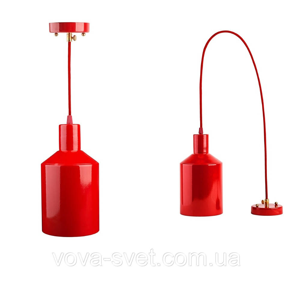 Світильник підвісний Loft Steampunk [ Pendant Altube Alum Red ]