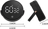 Таймер кухонний із цифровим LED-дисплеєм F1 90 дБ, магнітний секундомір, фото 3