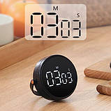 Таймер кухонний із цифровим LED-дисплеєм F1 90 дБ, магнітний секундомір, фото 4