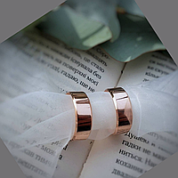 Пара Позолоченные обручальные кольца ширина 7мм любой размер - серебряные позолоченные обручальные кольца