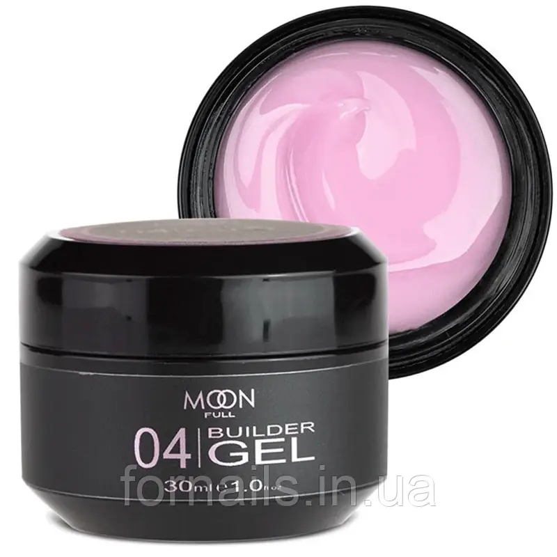 Гель моделюючий MOON FULL Builder Gel 04, ніжно-бузковий, 30 мл, фото 1